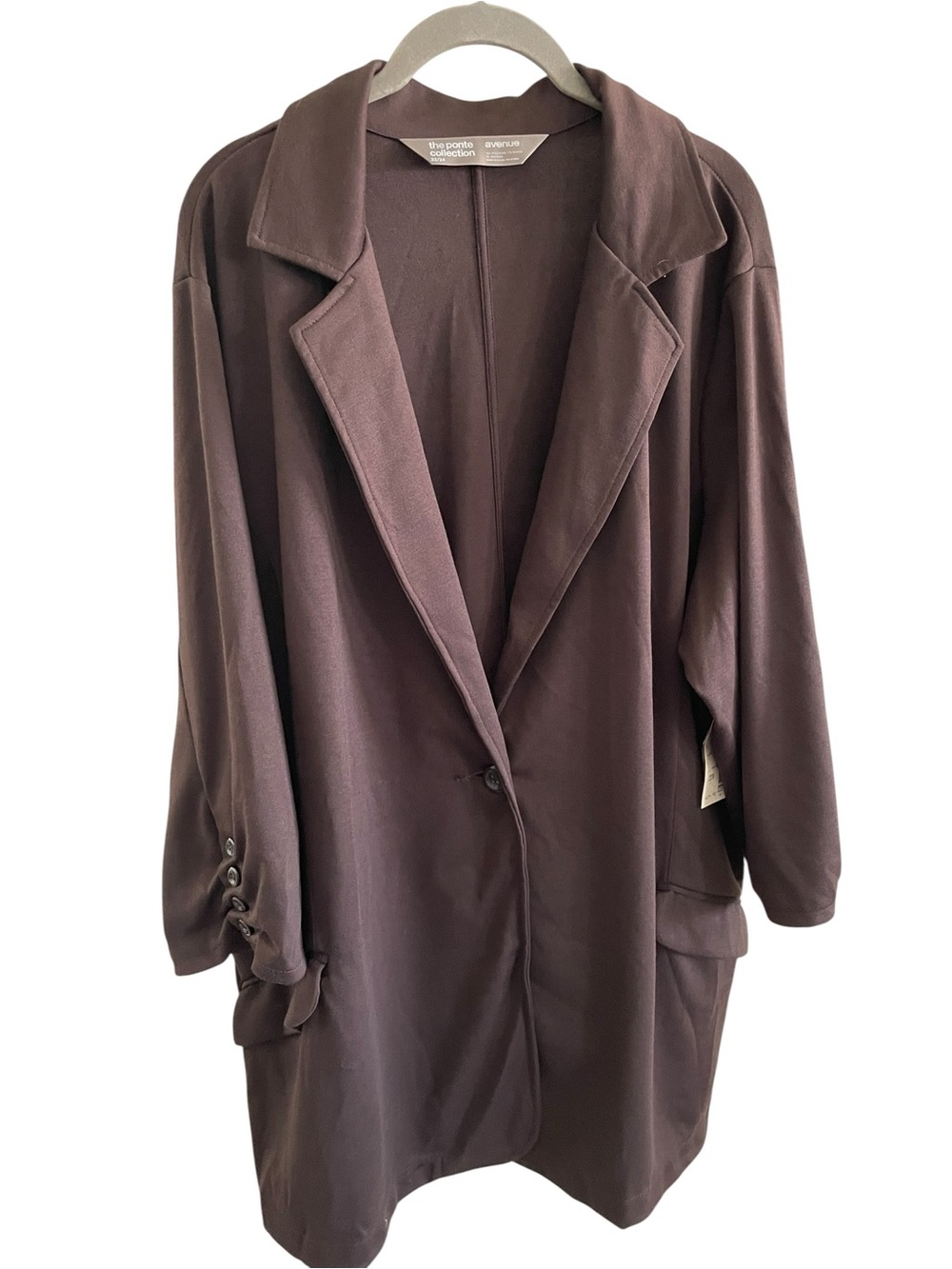♥️Avenue Ponte Collection♥️Jacket in Deep Brown Size 22/24